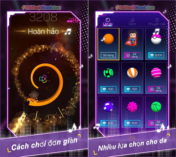 game âm nhạc hay cho điện thoại - Smash colors