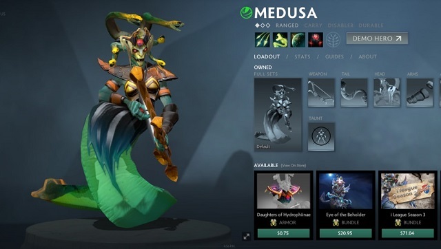 Thông tin kỹ năng của Medusa