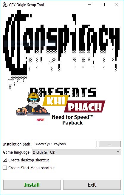 Hướng dẫn cài đặt game Need For Speed Payback Full cho PC