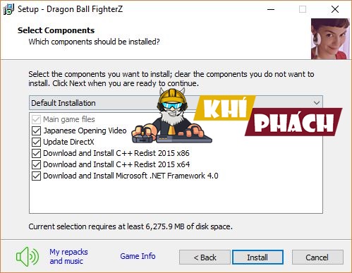 Cài những phần mềm yêu cầu để chơi game Dragon Ball FighterZ