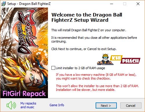 Hướng dẫn cài đặt game Dragon Ball FighterZ