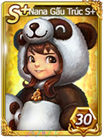 Thẻ nhân vật Nana gấu trúc 360mobi Cờ Tỷ Phú