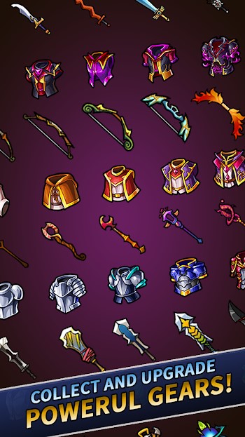 Thu thập nhiều item khác nhau và nâng cấp chúng trong Wonder Knights PV mod