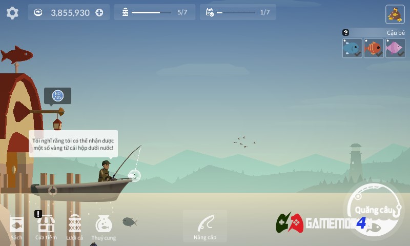 Hình ảnh tựa game Fishing Life hack full tiền cho điện thoại Android