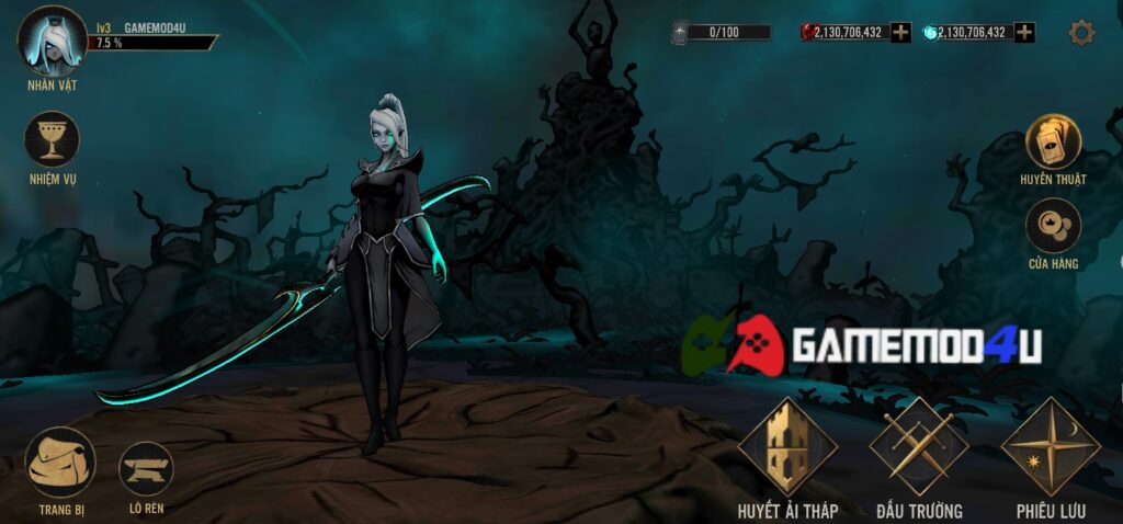 Đã test tựa game Shadow of Death 2 mod full tiền bởi Game Mod4u