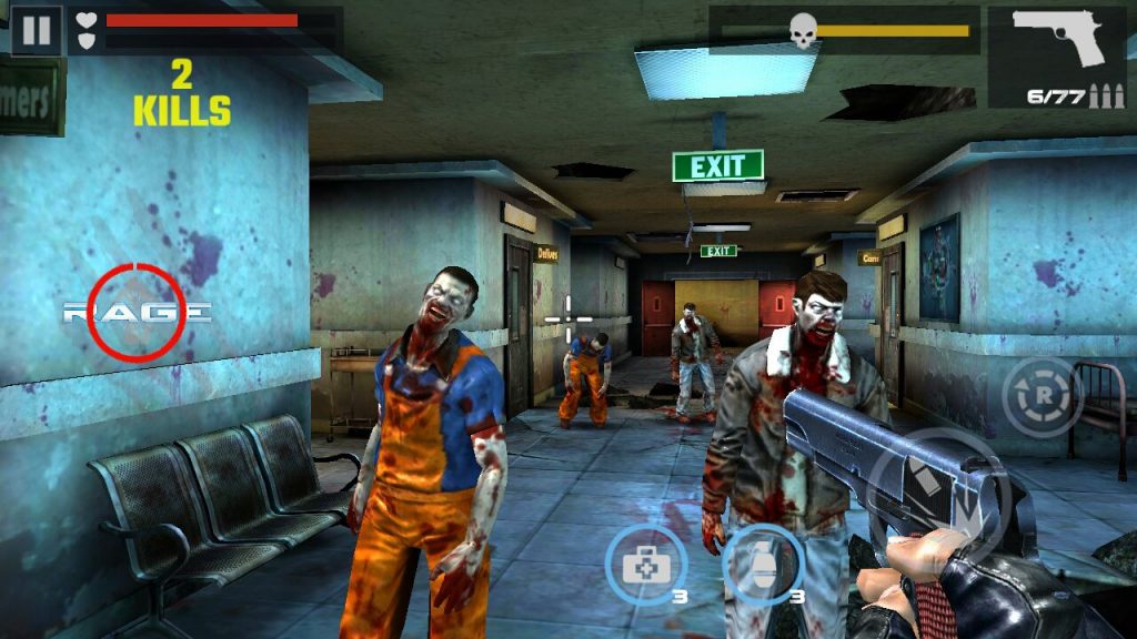Hình ảnh trong tựa game hack DEAD TARGET Zombie full tiền
