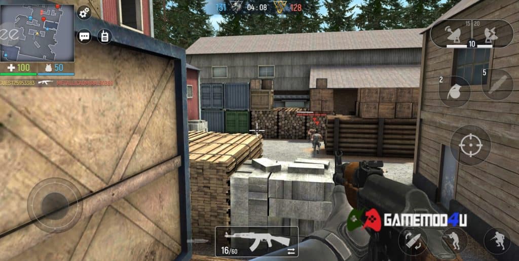 Hình ảnh trong game Modern Ops hack map cho điện thoại Android