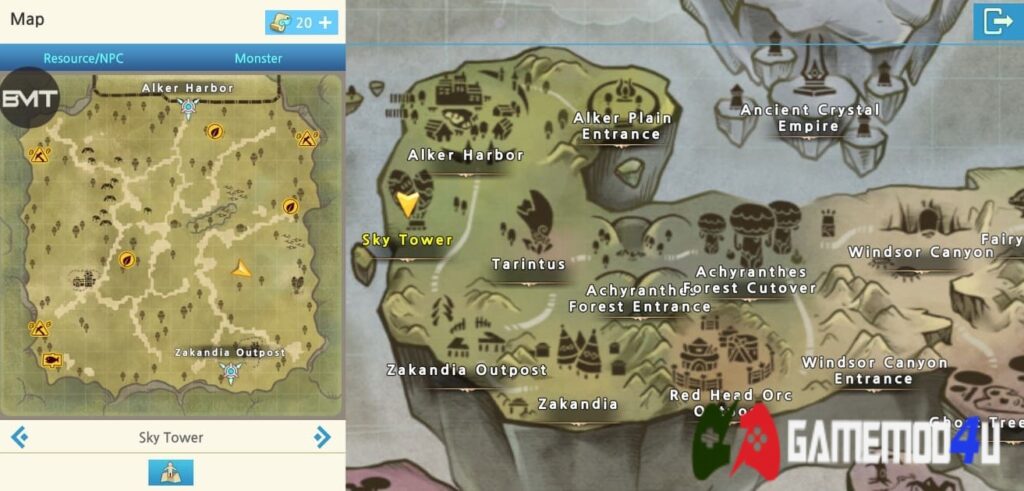 Map trong game LunaM:Ph Mod