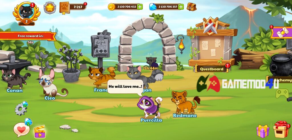 Đã test game Castle Cats mod full tiền cho điện thoại Android