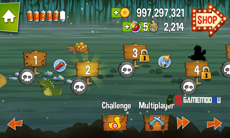 Game Swamp Attack mod full tiền có nhiều chế độ chơi